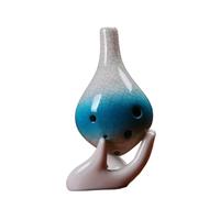 ocarina instrument Ocarina 6 Hole Alto C Key Tones Gradient Crackle Pattern Flute Glaze Ceramic Ocarina Flute Musical Instrument (Color : 3)