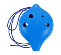 ocarina instrument Ocarina Musical Instrument 6 Hole Plastic Mini Bass Beginner Ocarina(Blue)