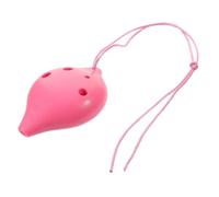 ocarina instrument Ocarina Musical Instrument 6 Hole Plastic Mini Bass Beginner Ocarina(Pink)