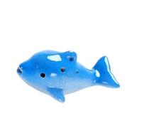 ocarina instrument Ocarina Six-hole Beginner's Entry Alto C Dark Blue Porcelain Flute Instrument With Lanyard