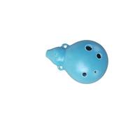 ocarina instrument Professional Six-hole Ocarina For Beginners 6-hole Pink Blue Green Treble Ceramic C (Color : Blue)