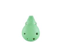 ocarina instrument Professional Six-hole Ocarina For Beginners 6-hole Pink Blue Green Treble Ceramic C (Color : Green)