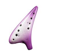 ocarina instrument Purple Ceramics Ocarina 12 Holes Alto C Key AC With Accessories Professional Ocarinas Music Instrument