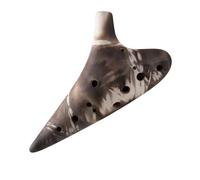 ocarina instrument Smoked Ocarina 12-hole Alto C Key AC Beginner Entry Level Student Unfired Professional Performance Level (Color : B)