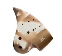 ocarina instrument Three-tube Ocarina Alto Compound Tube Plain-fired Professional Performance Grade Six-hole Three-tube SF Treble F