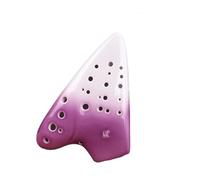 ocarina instrument Three-tube Playing Gradient Ocarina, Professional Ceramic Production, Beginner Teaching Ethnic Musical Instrument (Color : 1)