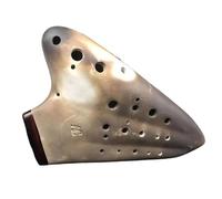 ocarina instrument Triple Ocarina Alto Tone C Ceramic Ocarinas Professional Musical Instruments Ocarina Of Time Blue Purple (Color : Smoke)