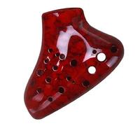 ocarina instrument Triple Ocarina Alto Tone C Ocarina Of Time Instruments Professional Musical Instruments Red Blue Green (Color : Red)