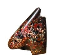 ocarina instrument Triple Ocarina Ceramic Ocarinas Professional Musical Instrumentation Marks For Tuning (Color : B)