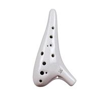 ocarina instrument Twelve-hole Ocarina Alto C Key AC Ceramic Production Teaching For Beginners To Play The Ocarina 12 Holes (Color : 2)