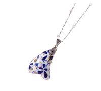 Ocarina Mini 6-hole ocarina niche versatile simple and easy to learn the instrument meet and enjoy the blue and white flowers