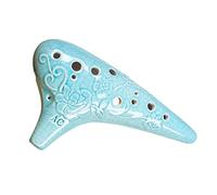 Ocarina Musical Instrument 12-hole Alto C-tune Ocarina Embossed Twelve-hole AC Ceramic Ocarina Beginner Students Use ocarina instrument (2)