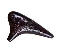 Ocarina Musical Instrument 12-hole Alto C-tune Ocarina Embossed Twelve-hole AC Ceramic Ocarina Beginner Students Use ocarina instrument (Transparent)