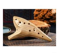 Ocarina Musical Tool 12 Holes in Smooth Finish Resin with Protective Bag Perfect for Any Music Lover (Light brown)