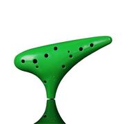 Ocarina Ocarina 12 Hole Beginners Alto C Tune Plastic Resin Instrument Blue And White(3)