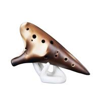 Ocarina Ocarina 12-hole Professional Alto AC-tuned Hand-painted Smoked Ocarina Playing Type Beginner Instrument(Style 3)