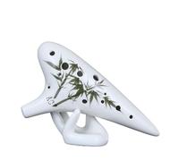 Ocarina Ocarina 12-hole Professional Alto AC-tuned Hand-painted Smoked Ocarina Playing Type Beginner Instrument(Style 1)