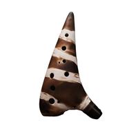 Ocarina Ocarina 12-hole Vintage Unglazed Middle-pitched AC-tuned Smoked Professional Beginner-level Ocarina(Style 1)