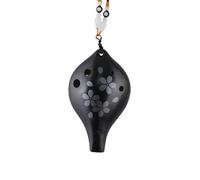 Ocarina Ocarina 6-hole Beginner 6-hole Mid-tone AC-tuned SG-tuned Black Pottery Professional Ceramic Musical Instrument(AC 3)