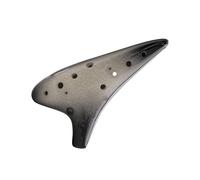 Ocarina Perfect For Professional 12-hole AC-tuned Ocarina 12-hole Alto C-tuned Ice Cracked Two-color Ocarina Teaching And Playing Ocarina(Black)