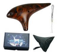 Ocarina Perfect For Professional 12-hole Alto C Ocarina 12-hole AC Ocarina With Good Pitch And Tone Smoked Ocarina(Gold)