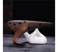 Ocarina Perfect For Professional 12 Holes Professional Ocarina Porcelain Smoked Purple Clay Ceramics Ocarina Flute Beginner Gift Alto AC Treble SC SG SF(SC)
