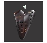 Ocarina Perfect For Professional 3 Tube Legend Ocarina Alto C Key AC Ceramic Base Triple Ocarinas Professional Musical Instrument Gifts For Beginners(Brown)