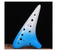 Ocarina Perfect For Professional Ceramic 12-hole SF Ocarina 12-hole High Pitch F-tone Professional Beginner Performance(Blue)
