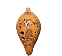 Ocarina Perfect For Professional Fish Bird Pattern Ten Hole Flute A Mini Ocarina Traditional Folk Professional Musical Instruments