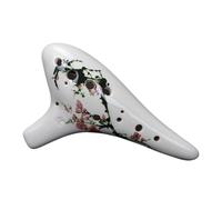 Ocarina Perfect For Professional Good Pitch And Tone 12-hole Ocarina Alto C Tune Hand-painted Professional Ocarina 12-hole AC Tune(Style 6)