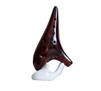 Ocarina Perfect For Professional Good Pitch And Tone 12-hole Ocarina Alto C Tune Hand-painted Professional Ocarina 12-hole AC Tune(Style 2)