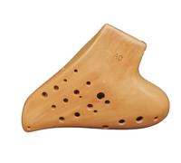 Ocarina Perfect For Professional Handmade Clay Wood Grain Three-tube Alto C-tuned Performance-level Ocarina(Style 1)