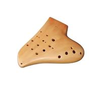 Ocarina Perfect For Professional Handmade Clay Wood Grain Three-tube Alto C-tuned Performance-level Ocarina(Style 2)