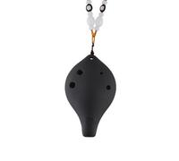 Ocarina Perfect For Professional Ocarina 6-hole Beginner 6-hole Mid-tone AC-tuned SG-tuned Black Pottery Professional Ceramic Musical Instrument(SG 2)