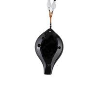 Ocarina Perfect For Professional Ocarina 6-hole Beginner 6-hole Mid-tone AC-tuned SG-tuned Black Pottery Professional Ceramic Musical Instrument(SG 1)