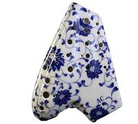 Ocarina Perfect For Professional Ocarina Three-tube AC-tuned 3-tube Alto C-tuned Purple Sand Smoked Ocarina Wide Range Professional Performance Level(Style 6)