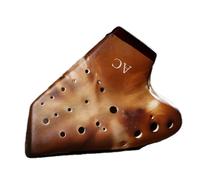 Ocarina Perfect For Professional Ocarina Three-tube AC-tuned 3-tube Alto C-tuned Purple Sand Smoked Ocarina Wide Range Professional Performance Level(Style 1)