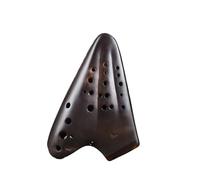 Ocarina Perfect For Professional Professional Three-tube Ocarina Middle-tone C-tone AC Ceramic Beginner Ocarina(Brown)