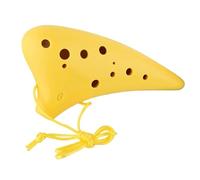 Ocarina Perfect For Professional Resin 12-hole C-tuned Ocarina Treble SC Alto AC-tuned 12-hole Beginner Ocarina(Yellow,AC)