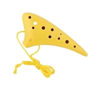 Ocarina Perfect For Professional Resin 12-hole C-tuned Ocarina Treble SC Alto AC-tuned 12-hole Beginner Ocarina(Yellow,SG)