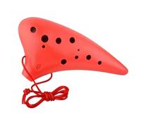 Ocarina Perfect For Professional Resin 12-hole C-tuned Ocarina Treble SC Alto AC-tuned 12-hole Beginner Ocarina(Red,AC)