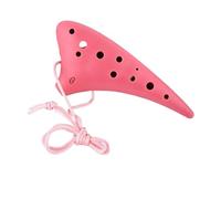 Ocarina Perfect For Professional Resin 12-hole C-tuned Ocarina Treble SC Alto AC-tuned 12-hole Beginner Ocarina(Pink,SG)