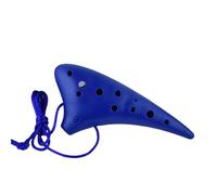 Ocarina Perfect For Professional Resin 12-hole C-tuned Ocarina Treble SC Alto AC-tuned 12-hole Beginner Ocarina(Blue,SG)
