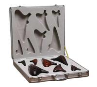 Ocarina Perfect For Professional Seven-piece Ocarinas Set AC SF SG SC Alto G AF BC Beginner Professional 12 Holes Ocarina Big Lacquer Smoked