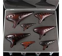 Ocarina Perfect For Professional Seven-piece Set With Aluminum Box Professional Ceramic Ocarina Musical Instruments 12 Hole Ocarina