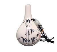 Ocarina Perfect For Professional Six-hole Ocarina Middle C Tone Beginner Ocarina AC Upright Hand-painted Ice Crack Craft(Style 10)