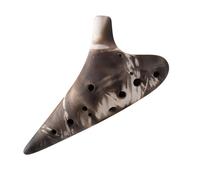 Ocarina Perfect For Professional Smoked Ocarina 12 Hole Alto C AC Beginner's Guide 12 Hole Unglazed Ocarina Professional Performance Level(Style 2)