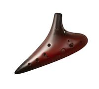 Ocarina Perfect For Professional Smoked Ocarina 12 Hole Alto C AC Beginner's Guide 12 Hole Unglazed Ocarina Professional Performance Level(Style 1)