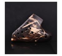 Ocarina Perfect For Professional Three-tube AC ocarina Unglazed Professional Performance-level Alto C-tone 3-tube Smoked Ocarina Instrument