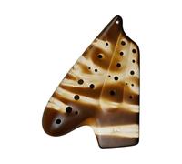 Ocarina Perfect For Professional Three-tube Popular Zebra Pattern Unglazed Ocarina AC/AF/Alto G/BC/BB Tune(AC)